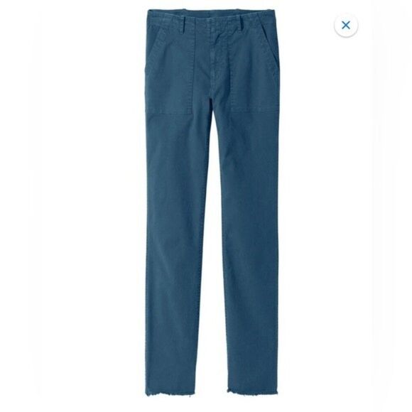 Nili Lotan Jenna straight leg Pants In Teal Blue Size 4 - Picture 9 of 12